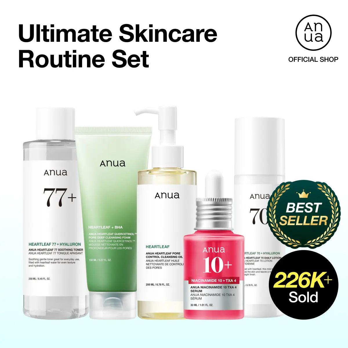Anua Ultimate Skincare Routine Set